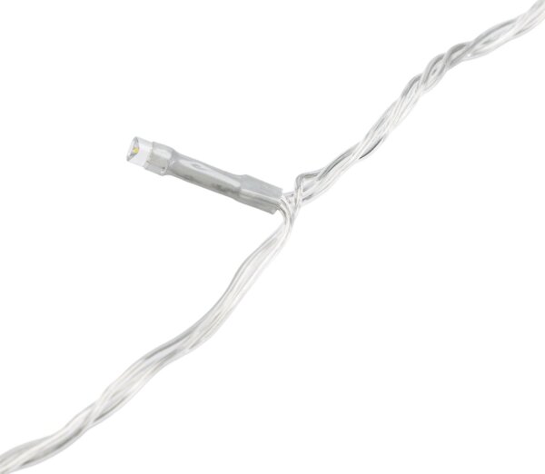 Aigostar-LED Vonkajší vianočný svetelný reťazec 200xLED/8 funkcií 4xAA 20m IP44 studená biela