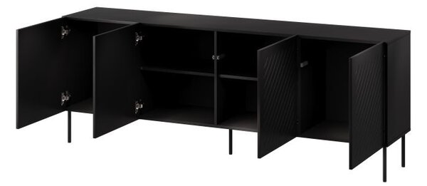 HALMAR Komoda Siena 200 cm černá