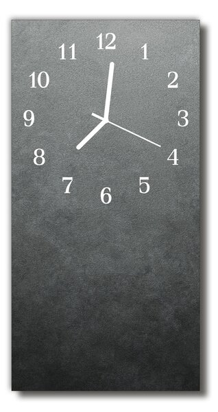 Sklenené hodiny vertikálne Mramorová stena šedá 30x60 cm