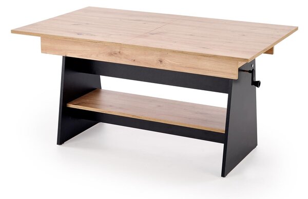 HALMAR Rozkládací konferenční stolek Erika dub artisan/černý
