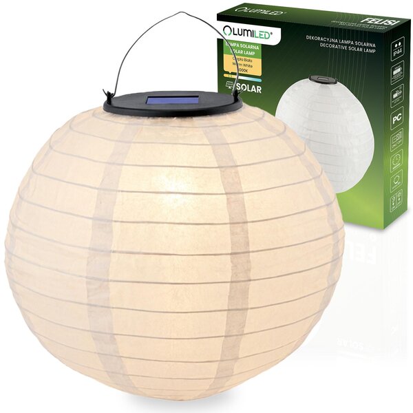 Solárne svietidlo do záhrady LED FELISI, lampa Origami, 30 cm, značka LUMILED