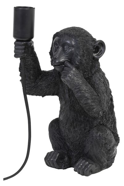 Čierna stolová lampa (výška 34 cm) Monkey - Light & Living