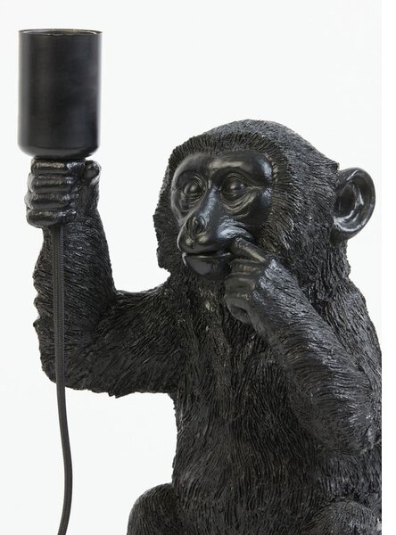 Čierna stolová lampa (výška 34 cm) Monkey - Light & Living
