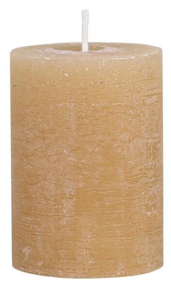 Medová široká sviečka Rustic pillar honey - Ø 7*10cm/ 40h - Chic Antique