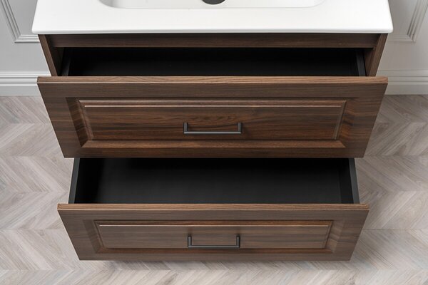 Comad Skříňka pod umyvadlo Dorothy s deskou 80 cm dub ristretto