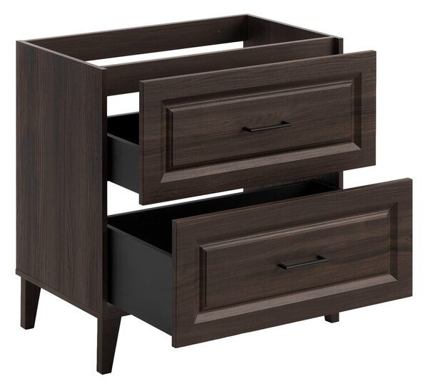 Comad Skříňka pod umyvadlo Dorothy s deskou 80 cm dub ristretto