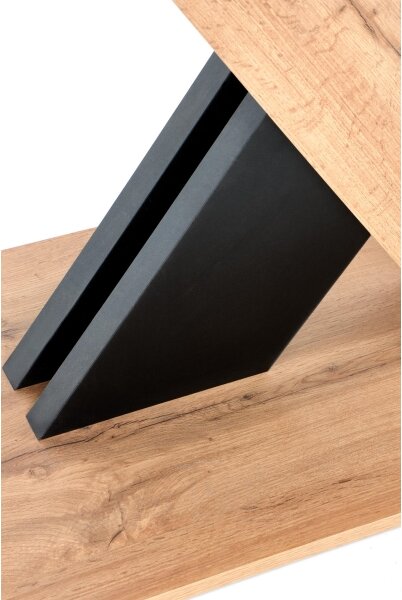Rozkladací jedálenský stôl DROM 130/175x85 cm dub wotan/čierna