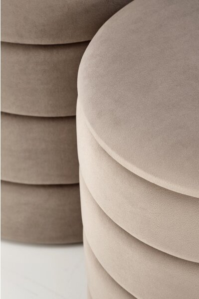 Sada 2 ks taburetov PAX, priemer 33/40 cm, taupe