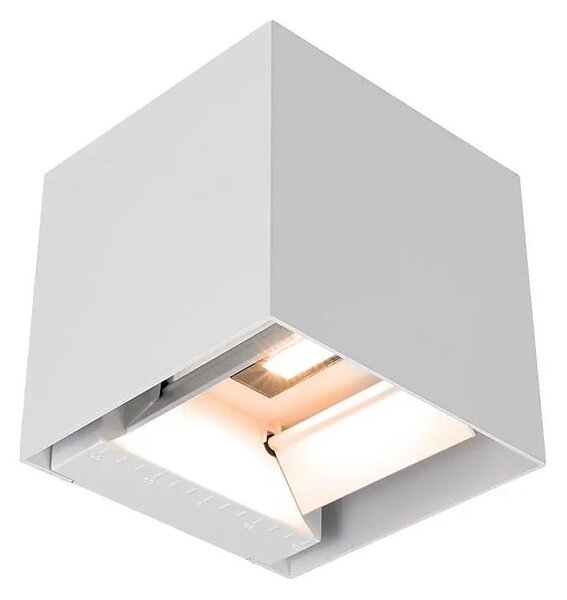 LED solárne nástenné svietidlo so senzorom LED/9W/3,7V 3000/4000/5000K IP65 2600mAh biela