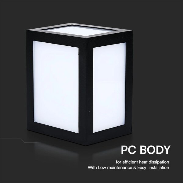 LED vonkajšie nástenné svietidlo LED/12W/230V 3000K IP65 čierne