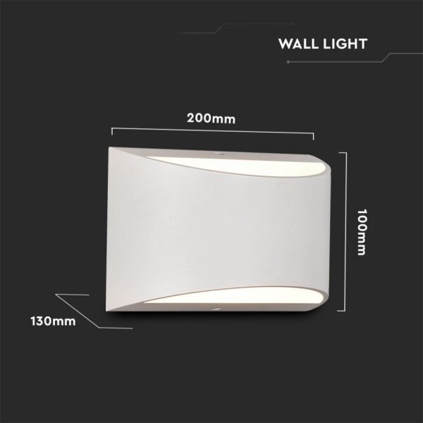 LED vonkajšie nástenné svietidlo LED/9W/230V 4000K IP54 biele