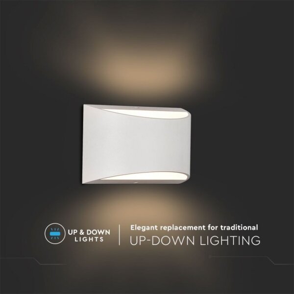 LED vonkajšie nástenné svietidlo LED/9W/230V 4000K IP54 biele