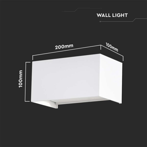 LED vonkajšie nástenné svietidlo LED/24W/230V 4000K IP65 biela