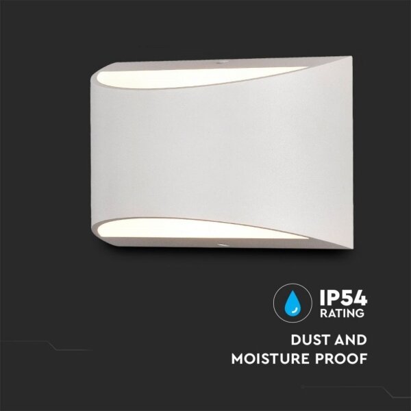 LED vonkajšie nástenné svietidlo LED/9W/230V 4000K IP54 biele