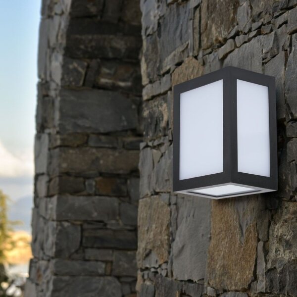 LED vonkajšie nástenné svietidlo 12W/230V 6400K IP65 čierne