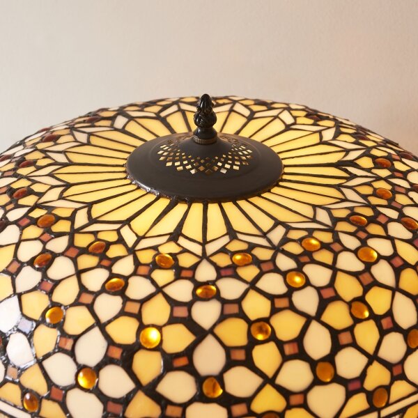 Endon 112178 - Stolná lampa Tiffany MILLE FEUX 2xE14/40W/230V priemer 45 cm