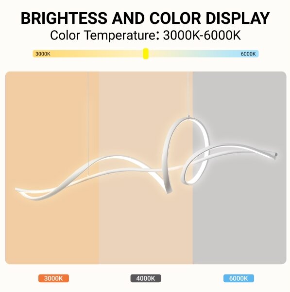 Brilagi - stmievateľný LED luster na lanku SIGNATURE LED/55W/230V 120x23 cm biela + DO