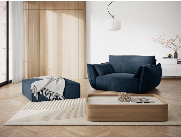 Tmavomodré kreslo Vanda - Mazzini Sofas