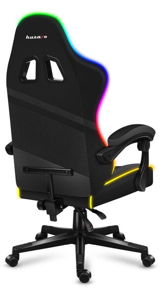 NovýNábytok.sk Herné kreslo Fusion 4.4 (čierna + viacfarebná) (s LED osvetlením). Akcia -20%. Vlastná spoľahlivá doprava až k Vám domov. 1087472