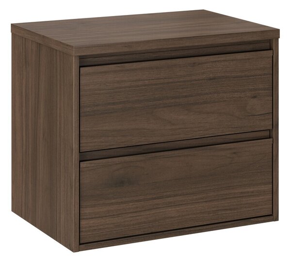 Comad Závěsná skříňka pod umyvadlo Villa s deskou 60 cm ořech