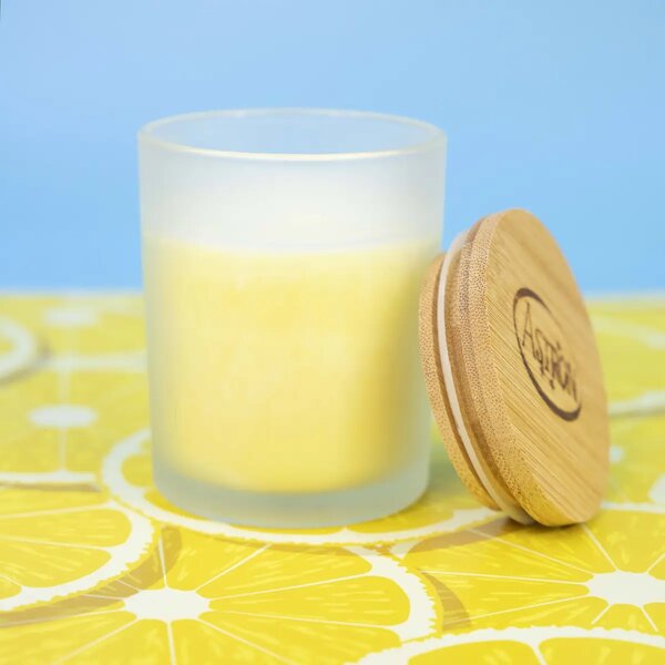 Vonná Sviečka želania v skle - Citrus sorbet