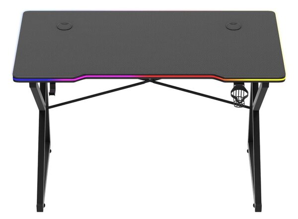 NovýNábytok.sk PC stolík Hyperion 1.7 (čierna + viacfarebná) (s LED osvetlením). Akcia -20%. Vlastná spoľahlivá doprava až k Vám domov. 1087498