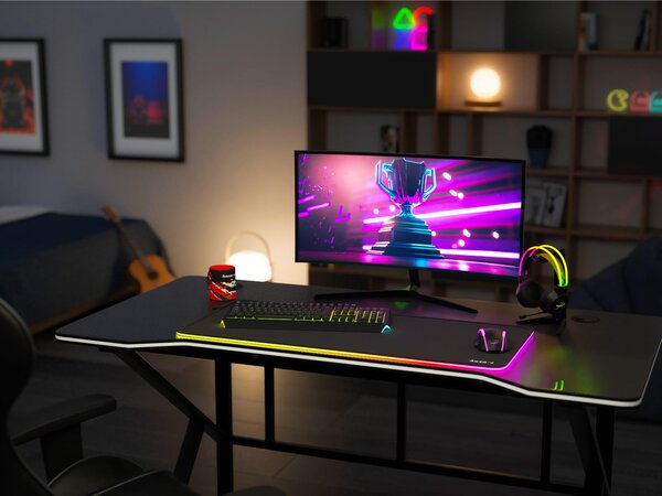 NovýNábytok.sk PC stolík Hyperion 1.6 (čierna). Akcia -20%. Vlastná spoľahlivá doprava až k Vám domov. 1087496
