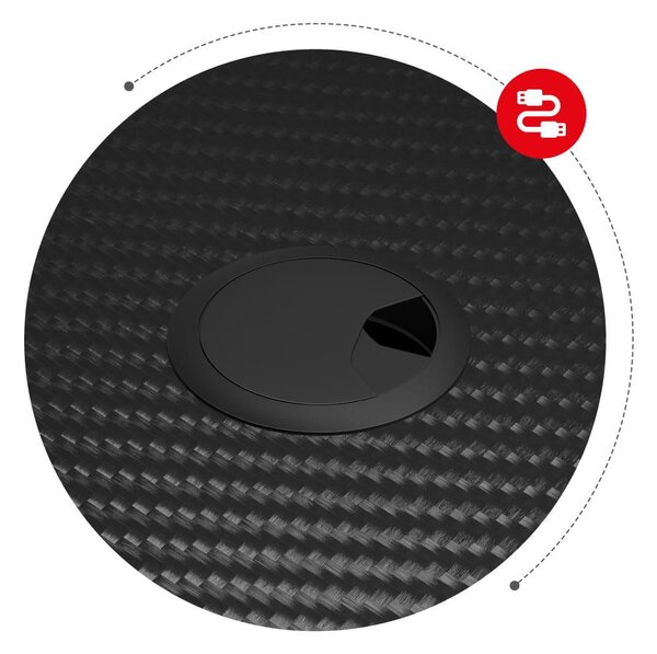 NovýNábytok.sk PC stolík Hyperion 1.4 (čierna). Akcia -20%. Vlastná spoľahlivá doprava až k Vám domov. 1087494