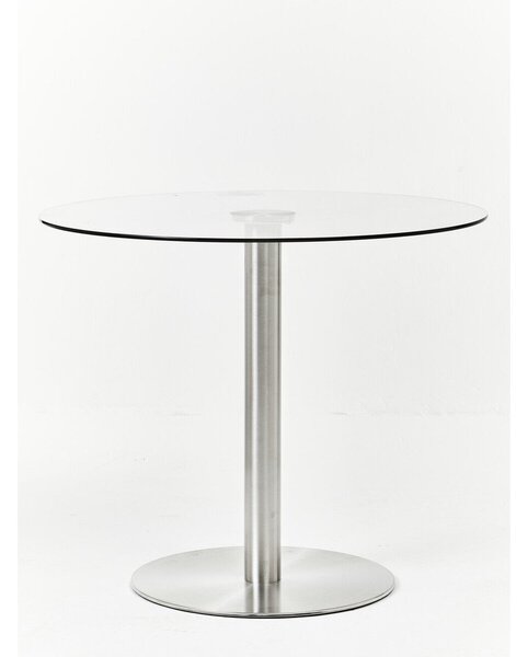 Okrúhly jedálenský stôl so sklenenou doskou ø 90 cm Metropolitan – Premier Housewares