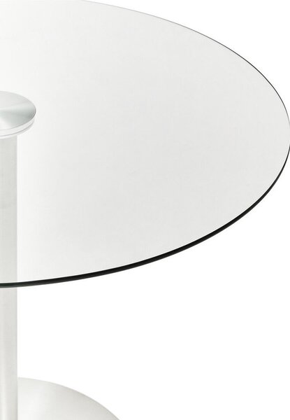 Okrúhly jedálenský stôl so sklenenou doskou ø 90 cm Metropolitan – Premier Housewares