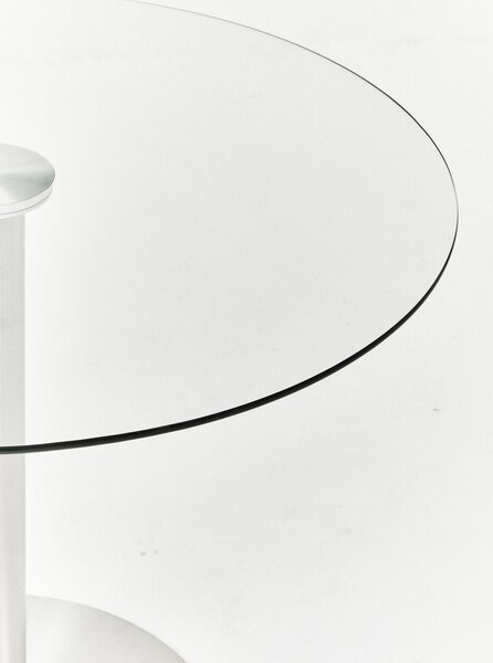 Okrúhly jedálenský stôl so sklenenou doskou ø 90 cm Metropolitan – Premier Housewares