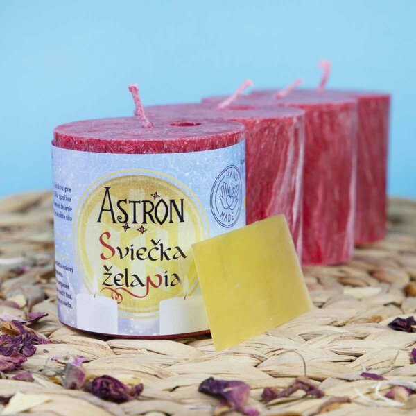 Sada sviečok - rodinné balenie Sviečky želania - 4 ks x 5,5 cm - žltá (Z1)