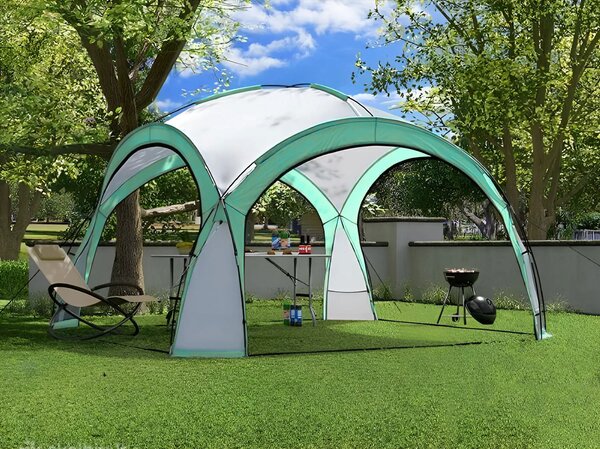 ModernHome Záhradný eventový pavilónový stan na piknik + taška ModernHome - zelená