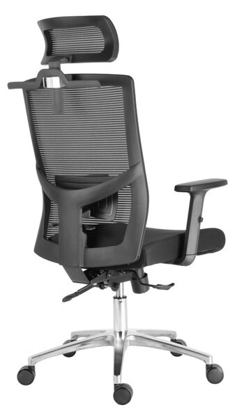 Kancelárska ergonomická stolička Neoseat GRANDINI — čierna, nosnosť 150 kg
