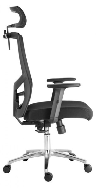 Kancelárska ergonomická stolička Neoseat GRANDINI — čierna, nosnosť 150 kg