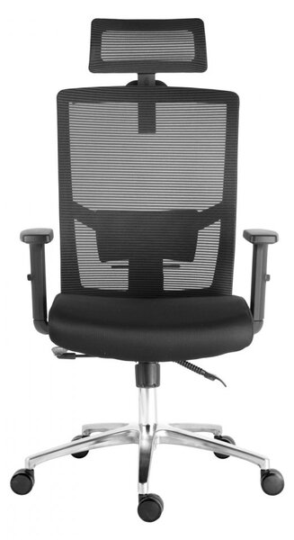 Kancelárska ergonomická stolička Neoseat GRANDINI — čierna, nosnosť 150 kg