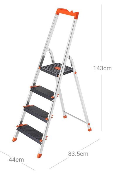 Skladací domáci rebrík SONGMICS GLT04BK