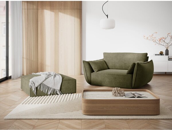 Zelená ženilková podnožka Vanda – Mazzini Sofas