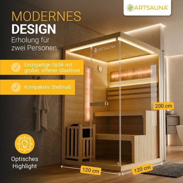 Domáca sauna pre 2 osoby 120 x 120 x 200 cm