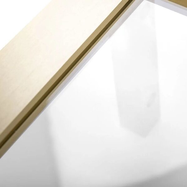 Rea Rapid Slide, posuvné sprchové dvere 1100 x 1950 mm, 6mm číre sklo, zlatý matný profil, REA-K4708