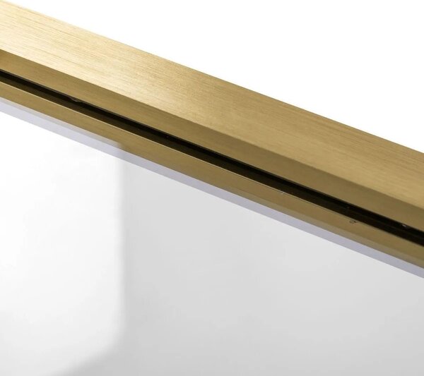 Rea Rapid Slide, posuvné sprchové dvere 1100 x 1950 mm, 6mm číre sklo, zlatý matný profil, REA-K4708