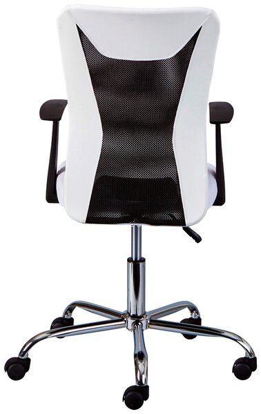 OTOČNÁ STOLIČKA PRE MLÁDEŽ, sieť, čierna, biela MID.YOU - Detské izby, Online Only