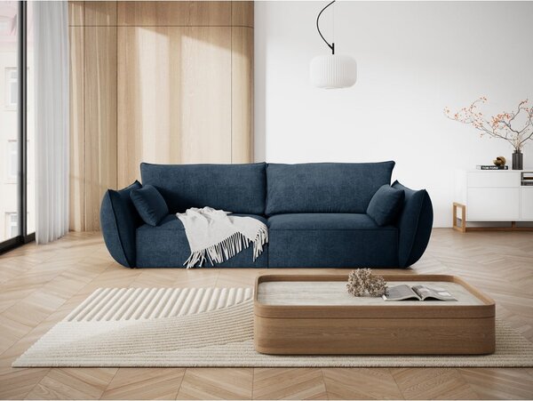Tmavomodrá pohovka 208 cm Vanda - Mazzini Sofas