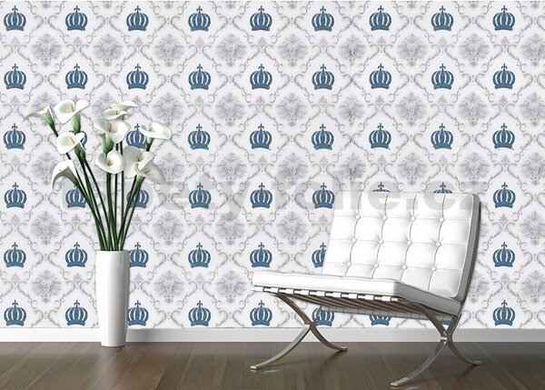 Samolepiace tapety 45 cm x 10 m IMPOL TRADE 9128 zámocký vzor s korunami Samolepiace tapety