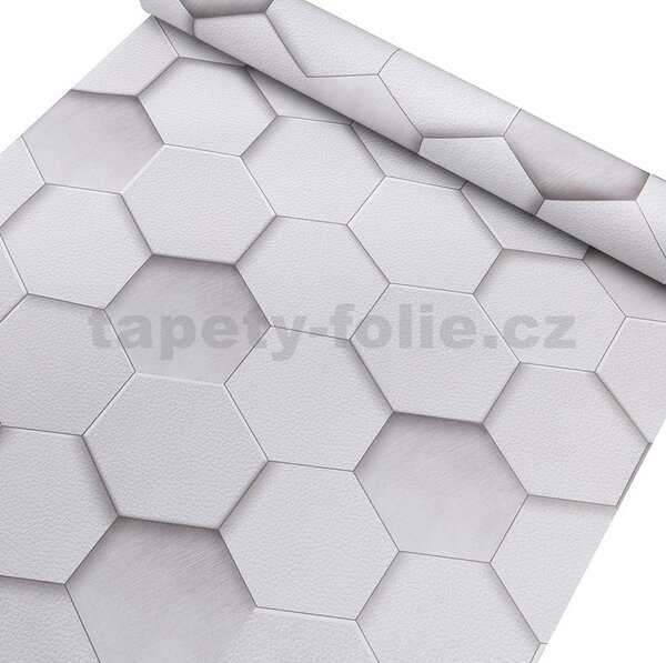 Samolepiace tapety 45 cm x 10 m IMPOL TRADE 9171 hexagony Samolepiace tapety