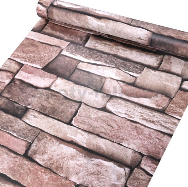 Samolepiace tapety 45 cm x 10 m IMPOL TRADE 9227 kameň ukladaný Samolepiace tapety