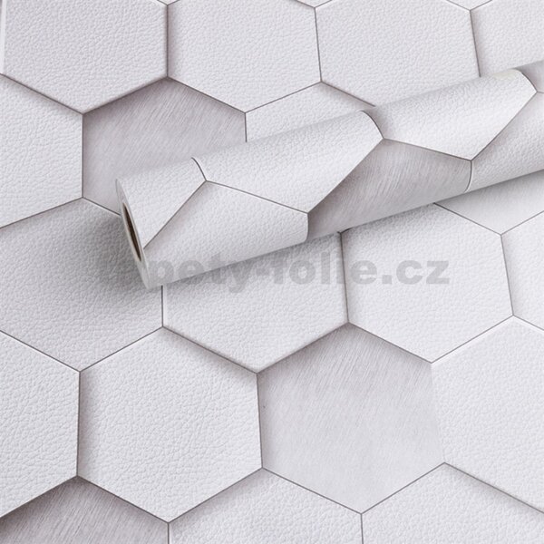Samolepiace tapety 45 cm x 10 m IMPOL TRADE 9171 hexagony Samolepiace tapety