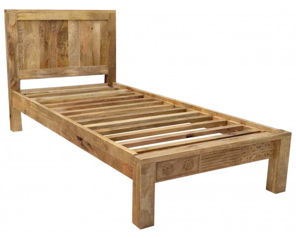 Posteľ Manu 90x200 indický masív mango