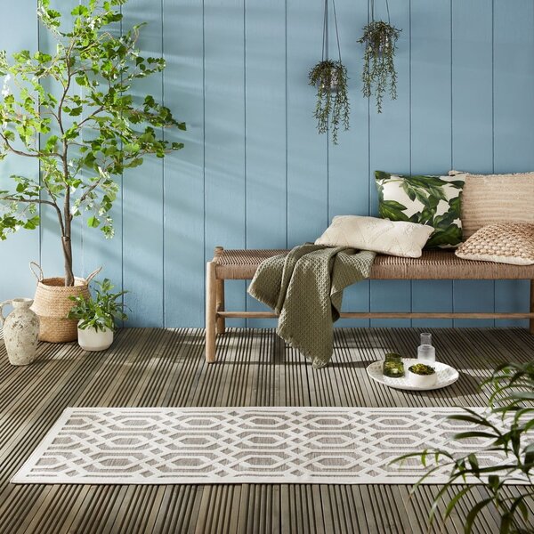 Béžový vonkajší koberec behúň 230x66 cm Mondo - Flair Rugs