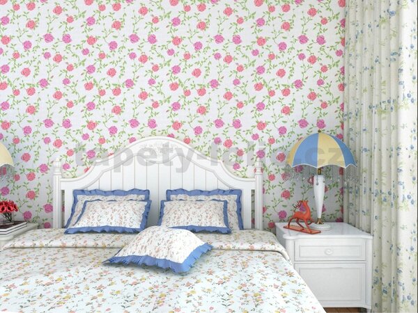 Samolepiace tapety 45 cm x 10 m IMPOL TRADE 9014 popínavé ruže Samolepiace tapety